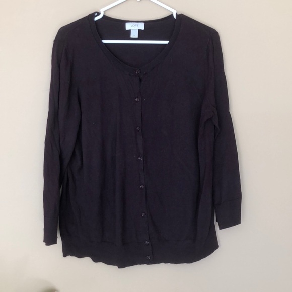 Loft maroon cardigan - Picture 2 of 5